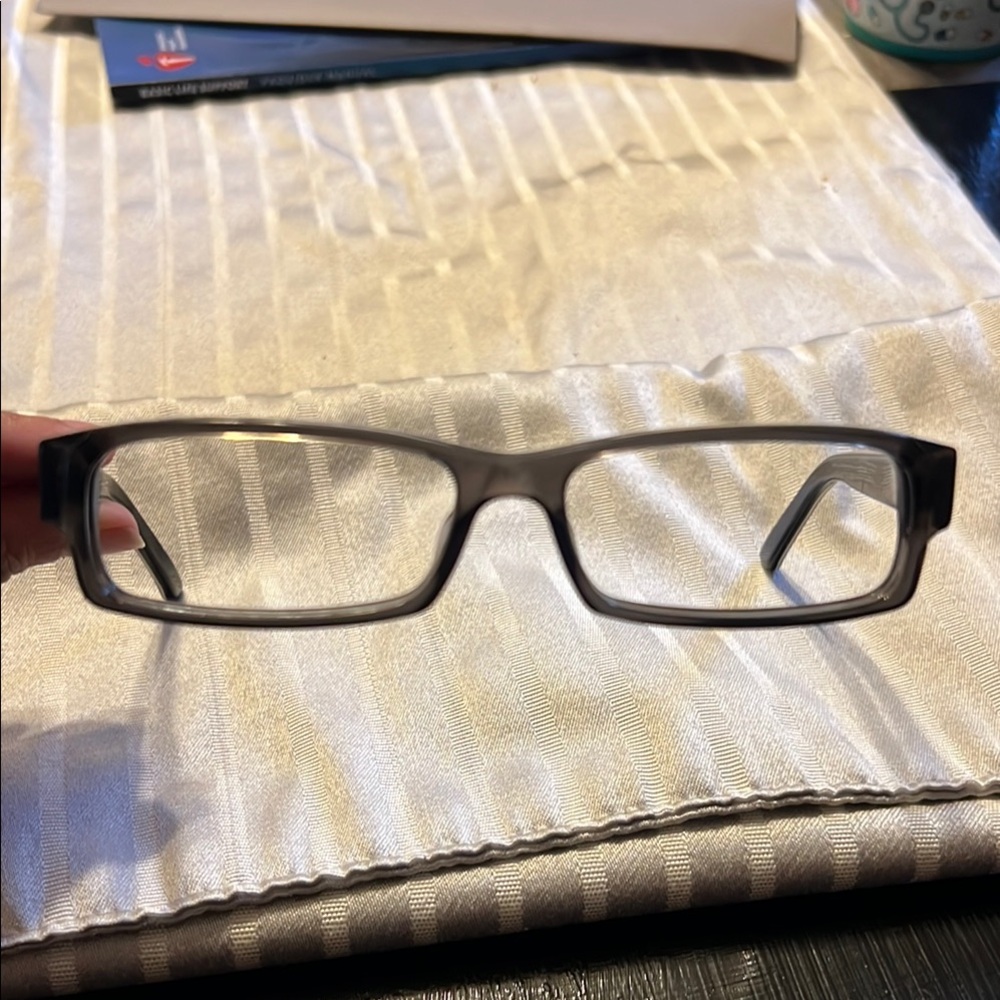 Gucci dark Gray Rectangular Glasses